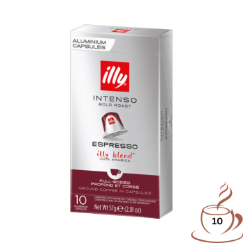 illy Intenso Espresso 7, Nespresso-kompatibel, 10 Aluminium-Kaffeekapseln